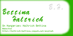 bettina haltrich business card